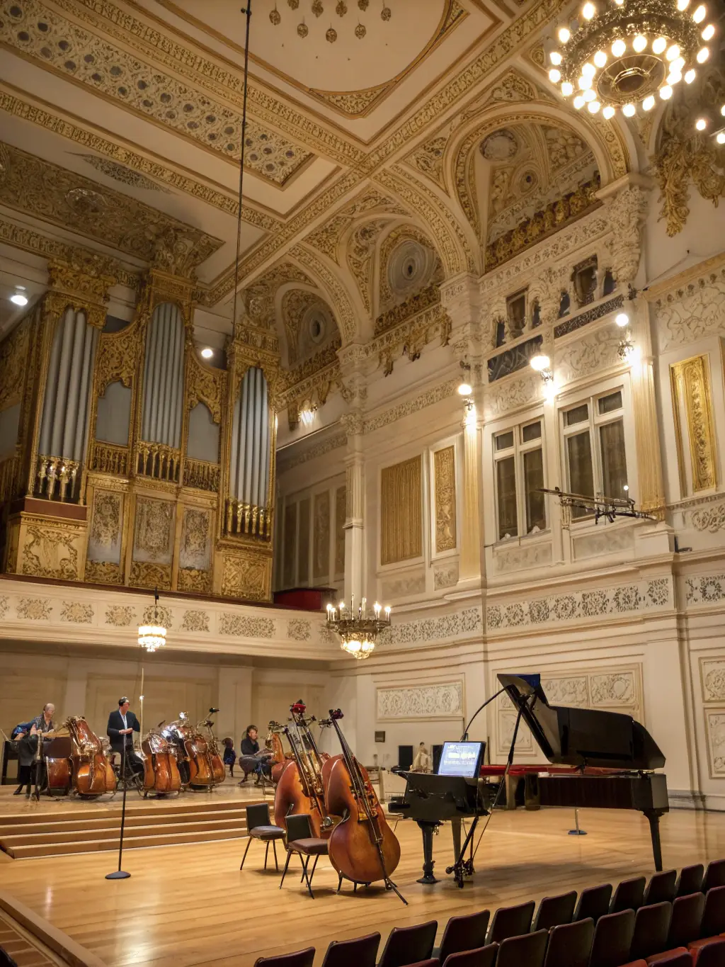 An image of the UNION PHILARMONIQUE MUNICIPALE DE VILLEFAGNAN performing a classical piece at a formal concert, highlighting their commitment to preserving and promoting classical music.